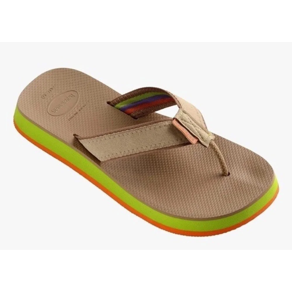Havaianas Men's Urban Fusion II Sandal Rose Gold Size 9/10 NWT